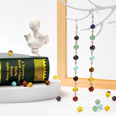 100 Pcs 7 Colors Chakra Yoga Healing Stone Kits G-LS0001-04-1