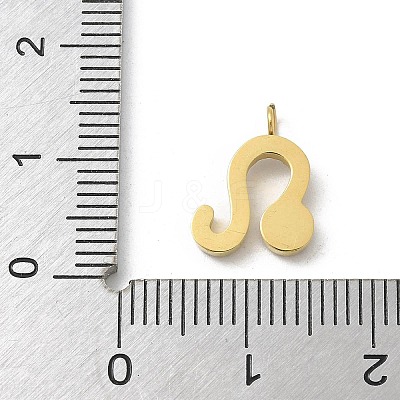 Ion Plating(IP) 304 Stainless Steel Micro Pave Cubic Zirconia Charms STAS-Z107-09G-09-1