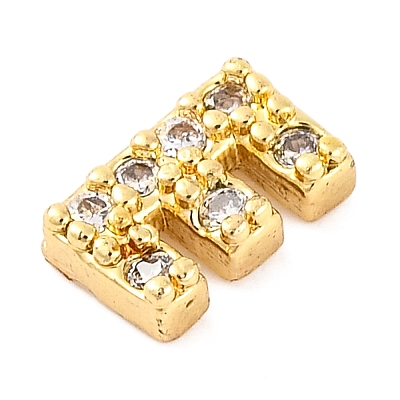 Rack Plating Brass Micro Pave Cubic Zirconia Cabochons KK-F874-04G-E-1