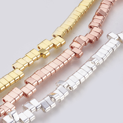 Electroplated Non-magnetic Synthetic Hematite Beads Strands G-E495-11B-1