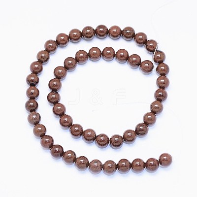 Natural Mahogany Obsidian Bead Strands X-G-F425-01-1