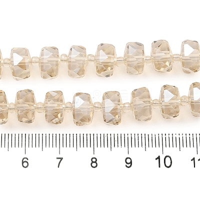 Transparent Electroplate Glass Beads Strands EGLA-P062-01A-PL03-1