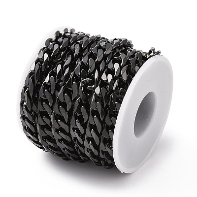 304 Stainless Steel Cuban Link Chains CHS-L020-023EB-1