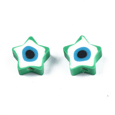 Handmade Polymer Clay Beads CLAY-T019-09A-1