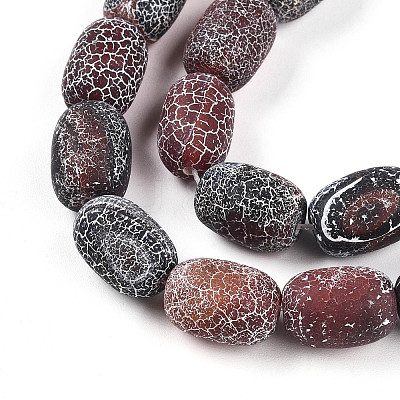 Natural Weathered Agate Beads Strands G-N344-42B-1