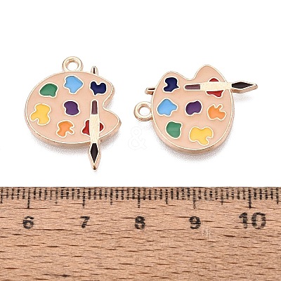 Alloy Enamel Pendants ENAM-Q004-01KCG-25-1