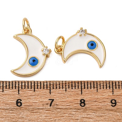 Brass Micro Pave Cubic Zirconia Pendants KK-D390-13G-1