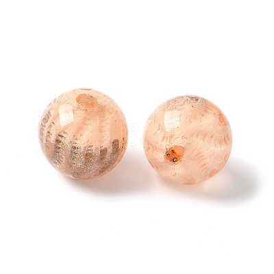 Two Tone Transparent Acrylic Beads OACR-D304-02J-1