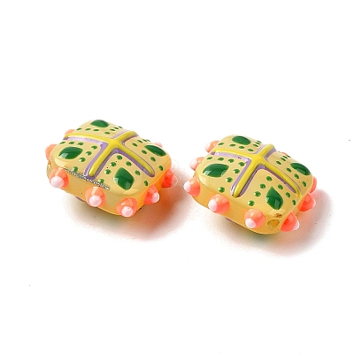 Glass Imitation Jade Beads GLAA-L051-03B-1