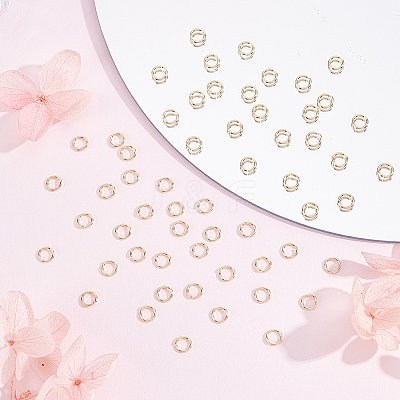 6 Bags Brass Open Jump Rings KK-BBC0027-73-1