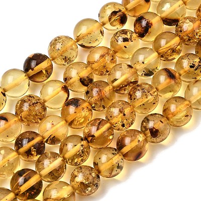 Natural Amber Beads Strands G-K376-H03-01-1