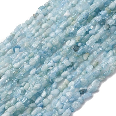 Natural Aquamarine Beads Strands G-I389-A17-1