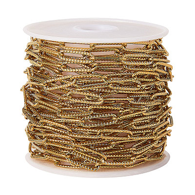 304 Stainless Steel Paperclip Chains CHS-CJC0001-01G-1