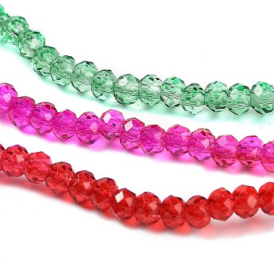 Transparent Painted Glass Beads Strands LS-DGLA-A034-T2mm-A24-1