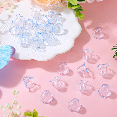 30Pcs Acrylic Bead Caps for Wind Chimes Making TACR-TA0001-69D-1