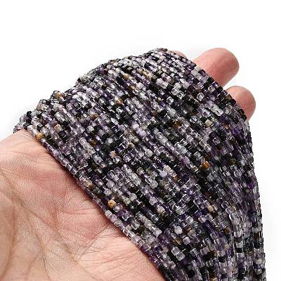 Natural Purple Fluorite Beads Strands G-RM2025-32B-04-1