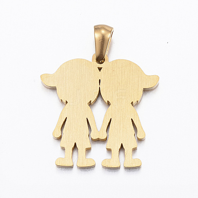 Ion Plating(IP) 304 Stainless Steel Pendants STAS-K162-113G-1