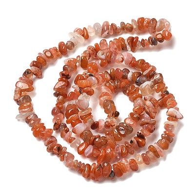 Natural Agate Chip Bead Strands G-M205-47-1
