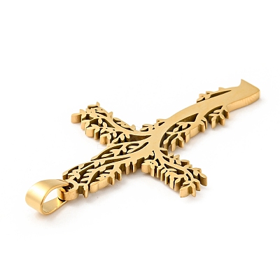 201 Stainless Steel Pendants STAS-E015-13G-1