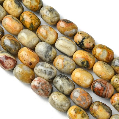 Barrel Shaped Gemstone Natural Crazy Lace Agate Beads Strands X-G-S114-08-1