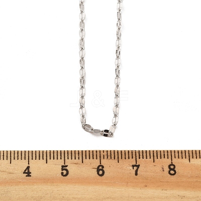 Brass Dapped Chains Necklaces for Women NJEW-D302-23P-1