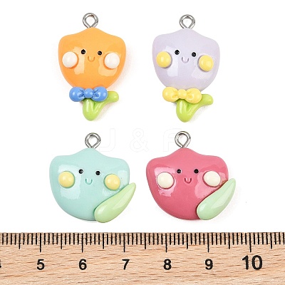 Opaque Resin Pendants RE-CBA5D24-01-1