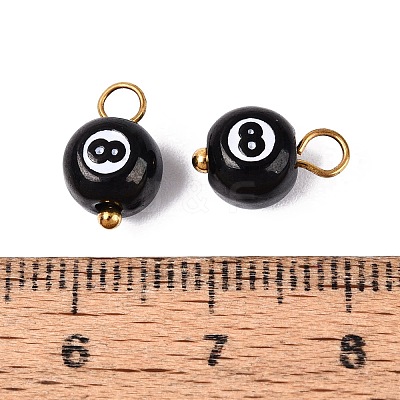 304 Stainless Steel Enamel Pendants STAS-U054-05G-1