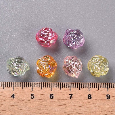 Transparent Acrylic Beads TACR-S154-33C-1