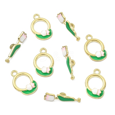 10Pcs Zinc Alloy Enamel Toggle Clasps FIND-CJ0004-98-1