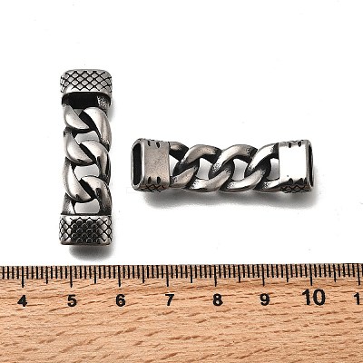 304 Stainless Steel Twisted Chain Shape Links STAS-D382-12AS-1