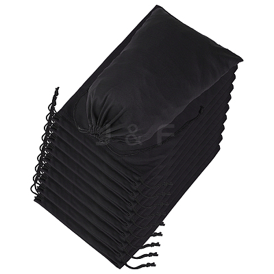 20Pcs Microfiber Drawstring Pouches with Cord ABAG-GO0001-17-1