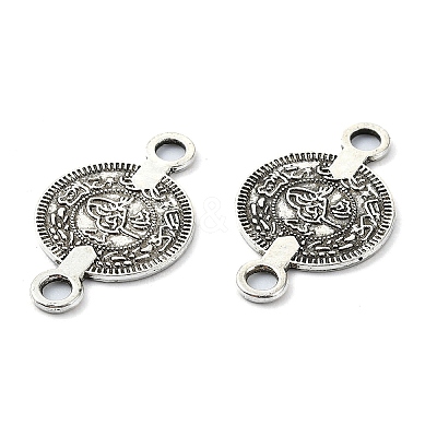 Tibetan Style Alloy Connector Charms TIBE-H142-07AS-1