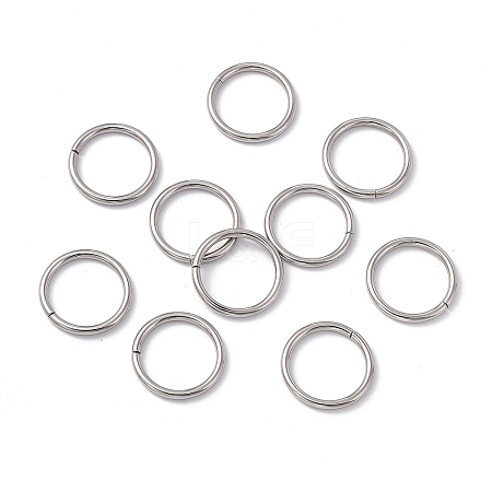 Non-Tarnish 304 Stainless Steel Open Jump Rings STAS-C040-01G-P-1