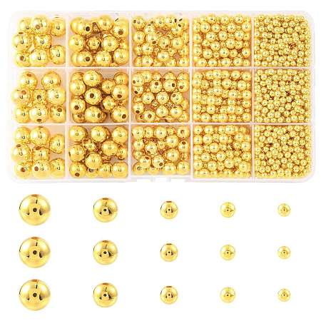 1377Pcs 5 Styles ABS Plastic Beads OACR-FS0002-43-1