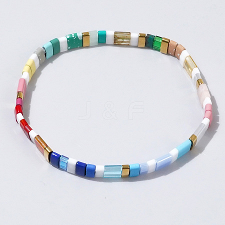 Bohemian Style Japanese TILA Glass Seed Beaded Stretch Bracelets for Women Men ZJ1483-8-1