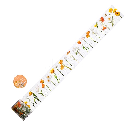 Flower PET Adhesive Tape DIY-P084-B04-1