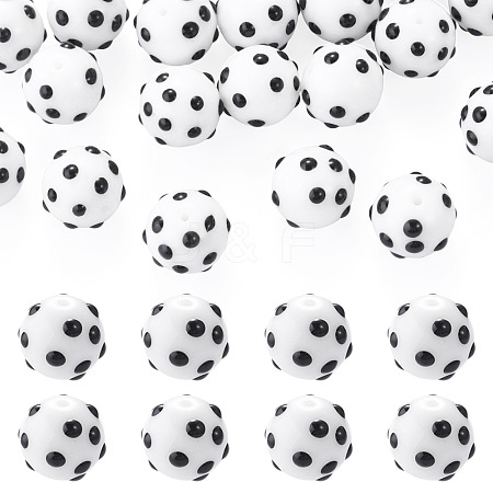 20Pcs Handmade Bumpy Lampwork Beads LAMP-TA0002-54-1