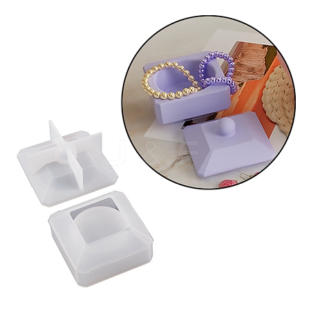 DIY Square Candle Holder Silicone Molds LS-SIMO-C005-01B-1