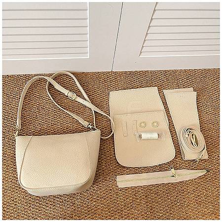DIY PU Leather Crossbody Bag Making Kits FB-CBA9065-02-1