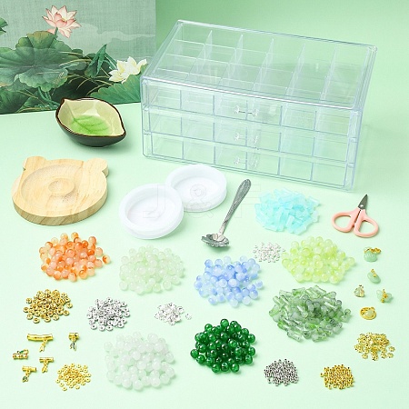 DIY Lampwork Beaded Bracelet Making Kit DIY-FZC0001-01A-1
