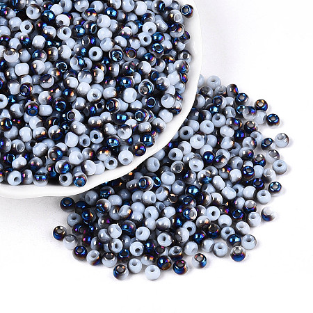 6/0 Half Plated Glass Beads SEED-N008-04D-1