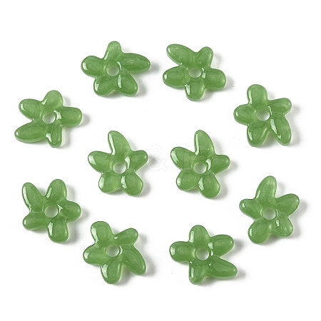 10Pcs Handmade Lampwork Beads LAMP-YW0001-76F-1