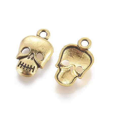 Tibetan Style Alloy Pendants TIBEP-K585-AG-RS-1