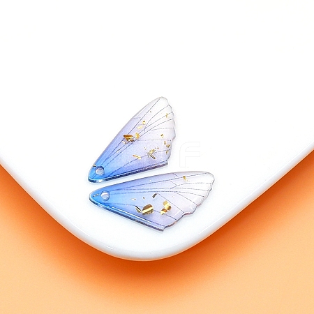 Transparent Resin Pendants RESI-TAC0005-023A-13-1