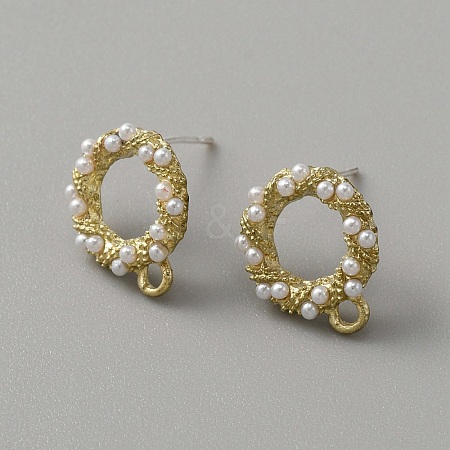 Alloy Stud Earrings FIND-TAC0005-43G-1