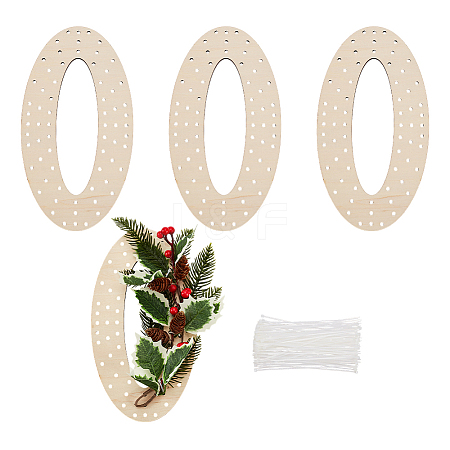 4Pcs Wood Wreath Boards DIY-FG0006-77A-1