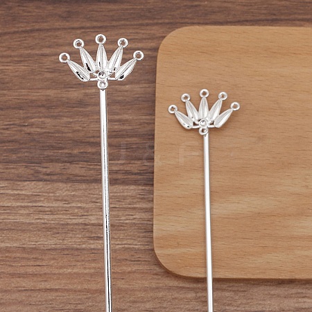 Ancient Style Alloy Hair Stick Finding PW-WGF3433-02-1