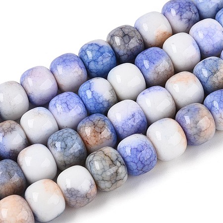 Ombre Effect Dyed Glass Beads Strands GLAA-N067-01A-05-1