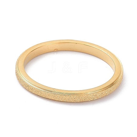 2mm Matte Plain Dome Finger Ring for Girl Women RJEW-C012-01E-G-1