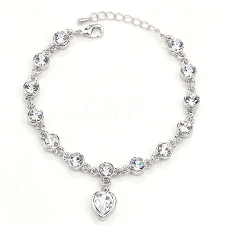 Alloy Rhinestone Charm Bracelets FS-WG1766B-04-1